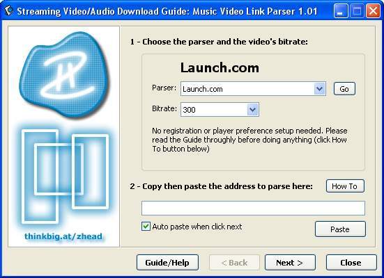 Streaming Download Guide Screenshot